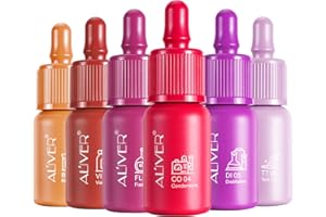 HRAMEX 6 Colors Liquid Lipstick,Lip Gloss Stain Makeup Set,Waterproof Long-Lasting Lipstick Gift Set,Moisturizing and Lasting Not Easy to Fall Off