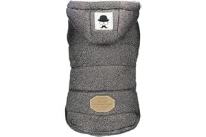 IZEFIA Manteau pour Chien Vêtements à Capuche Manteaux par Temps Froid Vêtements Chauds pour Chien Hiver Épais Chien Veste Confortable pour Petit Chien Moyen