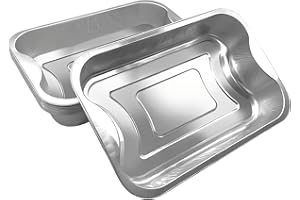 DELAHUNT CATERING SUPPLIES 100 Pack - Disposable Aluminium Roasting Trays for Baking, BBQs, Roasting, Broiling, Cooking and Frozen Storage of Food - Medium-Sized, fits Side by Side for Oven Cooking - 29.3cm x 19.3cm x 5cm