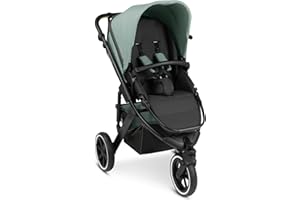ABC Design Sportkinderwagen Salsa Run – Sportlicher Jogger Dreirad-Kinderwagen zum Laufen, Joggen & Skaten mit Sportsitz, Luftreifen, integrierter Federung und Handbremse (aqua)