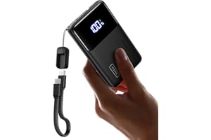 INIU Batterie Externe, Ultra Petit 10000mAh 45W PD3.0 QC4.0 Power Bank, Batterie Portable USB C Input & Output, Charge Rapide Powerbank Compatible avec iPhone 17 16 15 14 Pro Max Samsung iPad Pro etc