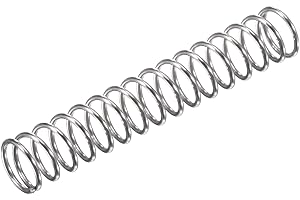 TA-VIGOR 10Pcs Extended Compressed Spring, 8mm OD,0.8mm Wire Size,50mm Length Durable Stainless Steel Small Dual Hook Tension Spring for Furniture Screen Doors Repair Projects