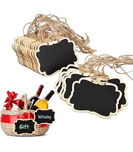 Mini Lavagne Cancellabili Da Appendere | Set Di 4 Pezzi Per Matrimoni, Prezzi O Decorazioni - Foto 4