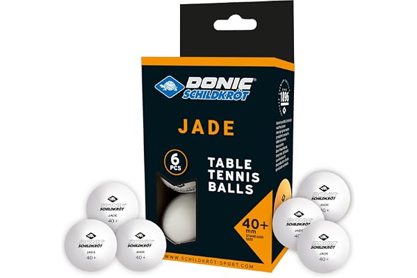 Schildkröt Donic bordtennisboll jade, Poly 40 kvalitet, vit, orange eller i färgmix, 6 st, 12 st, 72 st. eller 144 st.