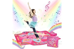Ixdregan Tanzmatten Weihnachtstag Geschenke Mädchen 3 4 5 6 7 8 9 10 11 12 Jahre, Bluetooth Dance Mats mit 7 Spielmodi 5 Herausforderungsstufen, Kinder Geschenke für Mädchen