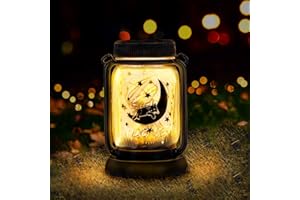 JIAUFU Gartenlampe Solar Dekor, (Suspension Platzierung Erdung 3in1), Geschenke für Mama, Oma, Frauen und alle, Gartengeschenke Solar Outdoor Garten/Zaun/Pfad/Dekor Lichter, Solar Dekor Geschenk