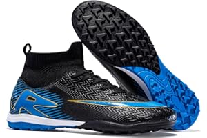 DASHANGYAN Scarpe da Calcio Uomo High Top Scarpe da Calcio all'aperto Scarpe da Allenamento Calcio Giovani Scarpe da Ginnastica Traspiranti Scarpe da Allenamento atletiche da Calcio