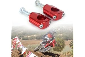 BIUGERCN - Elevaciones de manillar de 28 mm (1 1/8 pulgadas) de aleación de aluminio CNC para motocicleta, para CR125 CR 250 CRF250 CRF 450, bicicleta de motocross