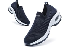 HANANI Chaussure Femme Sneakers Chaussures Orthopediques Legere sans Lacets Tennis Confort Outdoor de Jogging Sport Fitness Gym Athlétique Respirante Air Course