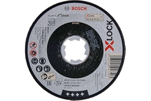 Bosch Profesional Expert - Disco de corte recto (para inoxidable, X-LOCK, Ø115 mm, diámetro del orificio: 22,23 grosor:1,6 mm)