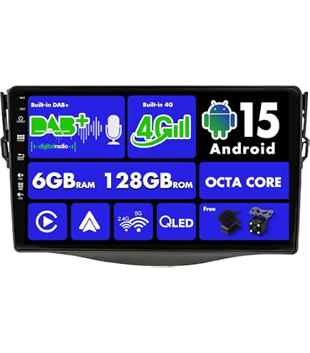 YUNTX [6GB+128GB] Autoradio 2 DIN Android 14 per Subaru Forester/Impreza 2007-2012-[Incorporato Carplay/Android Auto/DSP/GPS]-IPS 2.5D 9 Touch Screen-Camera+MIC-DAB/Mirror Link/Bluetooth 5.0/WiFi/USB