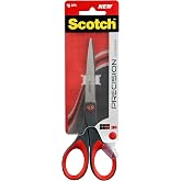 Scotch Precision Office Scissors with Stainless Steel Blades - 18 cm - Ideal for Precise Cutting - Suitable for Right or Left