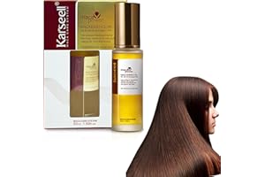 ABBCOERT Huile essentielle d'argan marocaine pour cheveux à l'huile essentielle d'argan à la kératine - Sérum capillaire à l'huile d'argan pour cheveux secs et abîmés - 50 ml