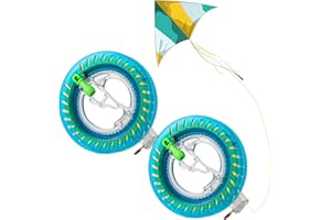 Liuer 2PCS Devanadera de Carrete de Cometa,Línea de Cometas Bobina con 200m de Hilo Herramienta para Volar Cometas Enrollador de Línea de Cometa para Actividades al Aire Libre en Familia y en Equipo