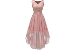 Berylove Kleid Festlich Damen Abendkleid mit Pailletten Cocktailkleid Ballkleid Lang Glitzer V Ausschnitt Ärmellos Tüllkleid