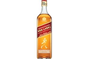 Johnnie Walker Red Label | Blended Scotch Whisky | 40% vol | 70cl | Iconic Scottish Whisky Enjoy Neat or in Mixed Drinks | Blended from up to 35 Whiskies | Notes of Smoke | Cinnamon & Honey