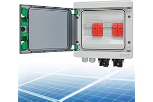 SROCHN Überspannungsschutz PV DC 32A 1000V Blitzschutz IP65 Wasserdicht 2 Strings 8 Module Solar PV Anschlusskasten