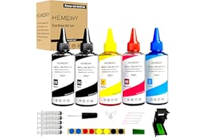 HEMEINY 500ml PG-585XL CL-586XL Refill Dye Ink Compatible with Canon TS7700 TS7740i TS7750i TS7600 TS7640i TS7650i Printer