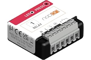 Nodon - Wielofunkcyjny moduł Zigbee 3.0, 1 kanał suchy dotykowy, 1x16A, funkcja Zero Crossing, możliwa instalacja na tablicy elektrycznej, kompatybilna z Alexa, Home Assistant, Jeedom, Z2M, ZHA