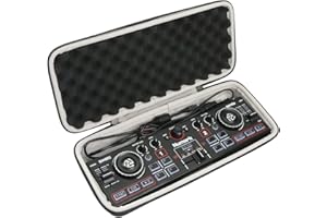 Khanka Hard Case Cover for Numark DJ2GO2 Touch / DJ2GO2 Mini DJ Controller 2-Deck USB DJ Desk Midi Controller (Bag Only)