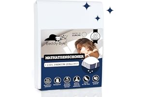 ‎BEDDY-BYE Beddy-Bye Matratzenschoner 180x200 Wasserdicht Oeko-Tex Zertifizierte Inkontinenzunterlage Waschbar wasserdichte Matratzenauflage 180x200 Nässeschutz Atmungsaktiv mit 4 Eckgummis