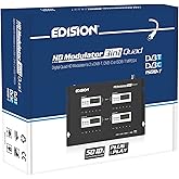 EDISION HDMI MODULATOR 3in1 QUAD, RF Modulator 4x HDMI to Terrestrial DVB-T, ISDB-T or Cable DVB-C MPEG4, 3 SELECTABLE modula