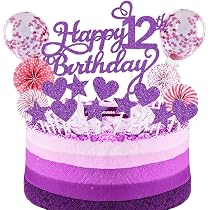 Candele di Compleanno Numero, Rosa Glitter Corona Farfalla Buon Compleanno Paillettes Candela Principessa Topper per Torta Decorazioni per Feste di