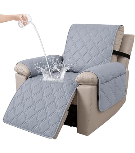Housse De Fauteuil Relax étanche Avec Poches - Lavable, Antidérapante, Pour Chien Chat - Taille 1 Place Marron - 7