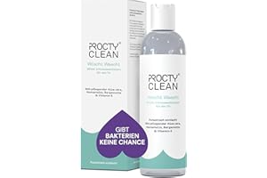 ‎PROCTYCLEAN ProctyClean Wischi Waschi – Milde Intimwaschlotion für den Po. Sanfte Waschlotion ph neutral mit Aloe vera, Vitamin E & Hamamelis. Bei Hämorrhoiden & Analfissur