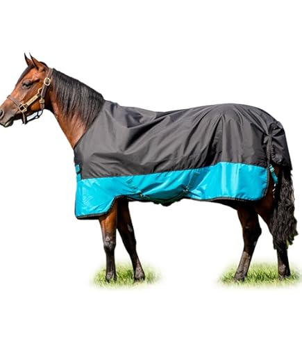 Bucas Freedom Turnout Decke 150g Mit High Neck - Navy Weidedecke Für Pferde | Wasserdicht & Atmungsaktiv