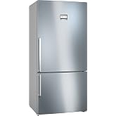 Bosch, Combination Refrigerator, Series 6, 86 cm wide, Inox, KGN86AIDR | VitaFresh drawers for lasting freshness and extra la