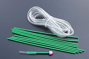 Tigofly 2 m/lote de tubo de plástico verde Set PE PVC tubo mosca transparente mosca atar tubos materiales