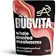 Whole Roasted Mealworms (Edible Insects) | 20g | Unseasoned | Bugvita, The Six Legged Superfood