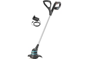 Gardena Akku-Trimmer SmallCut Li-23R: Rasentrimmer, 230 mm Schnittkreis, langlebige Kunststoffmesser, 2 Handgriffe, Li-Ionen-Akku (9822-20)