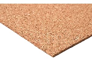 acerto 40331 Tablero de corcho de 60 x 100 cm 6 mm * Elástico * Libre de sustancias nocivas * Antiestático | Adecuado como tablero de anu.