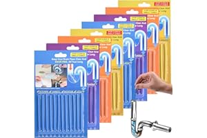 Saijer Drain Sticks,96 Pezzi Sani Sticks Pulitore Enzimatico Cleaning Sticks Drain Cleaner Sticks Tubo Pulitore Detergente Mantiene Gli Scarichi Privo Di Odori Senza Ostacoli per WC Fognario Bagno
