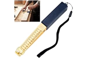 POSYLANE Door Gap Measuring Tool, Wedge-Shaped Vernier Feeler Gauge 1-15mm Fire Door Gap Gauge Checker Tool, Feeler Gauges Door Gap Measuring Engineering Ruler for House Engineering Inspection Flatness - 0.5mm