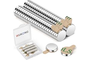 Wukong 8×2mm Imanes Potentes Imanes Neodimio, 50 Piezas Imanes Adhesivos Imanes Nevera, Imanes Pizarra Magnetica, Imanes Pequeños para Pizarras Blancas, Oficinas y Tablones de Anuncios