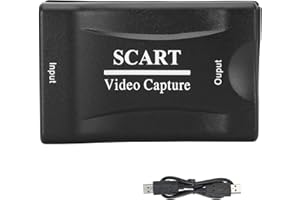 FASIENT1 Carte de Capture péritel USB2.0 boîte d'enregistrement de Diffusion en Direct vidéo de Jeu léger ABS Professionnel