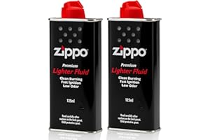 APHY ENTERPRISES Zippo Lighter Fluid 2 Pack – 125ml Fast Ignition, Clean Burning Fuel for Windproof Lighters & Hand Warmers, Reliable Long-Lasting Refil