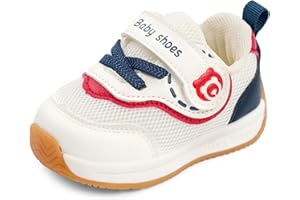 LACOFIA Scarpe Primi Passi Bambino Scarpine Neonato Sneakers Bimbo con Suola Gomma Antiscivolo
