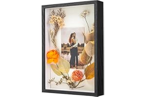 WISYOK Ramka 3D do napełniania, A4, głęboka, 3 cm, pudełko na zdjęcia i przedmioty, DIY, 31 x 22,5 x 4,5 cm