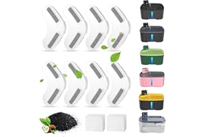 Filtres Kittyspout pour Fontaines À Eau pour Chiens, 8 Filtres pour Fontaines À Chats + 2 Éponges, Filtres pour Fontaines À Eau pour Fontaines À Chats Fontaines À Chiens