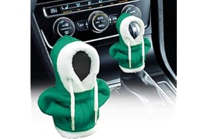 Vordpe Sweat à capuche de changement de vitesse, couvercle de pommeau de levier de vitesse de voiture, sweat à capuche pour décoration intérieure de voiture cool (vert)