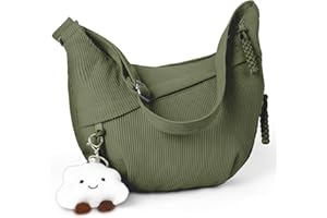 Aucuu Crossbody Bolso, Bolsos Bandolera Moda Bolso para Mujer, Bolsos Cruzados con Cremallera, Crossbody Bolsos con Correa Ajustable, Múltiples Bolsillo, para Compras Colegio Trabajar Viajar