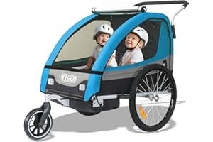‎TIGGO Tiggo Kinderanhänger Jogger 2 in 1 Kinderfahrradanhänger Fahrradanhänger Anhänger 50402