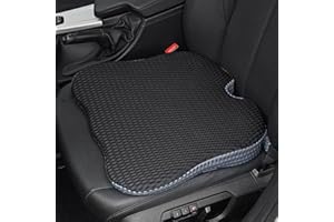 FOUNDCOOL Coussin de Siège Auto Universel en Mousse à Mémoire de Forme, Siege Ergonomique Rehausseur Adulte pour Conducteur, Confort pour Voiture, Bureau et Fauteuil Roulant