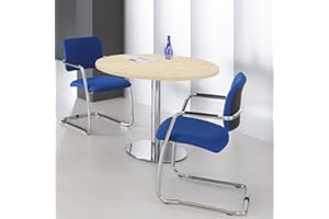 ‎WEBER BÜRO Weber Büro Optima runder Besprechungstisch Esstisch Küchentisch Tisch Ahorn Rund Ø 100 cm