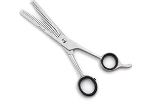 Purovi® Forbici per SFOLTIRE i Capelli | Forbici Professionali da Parrucchiere e Barbiere | Acciaio Inox | Lunghezza 16.5 cm