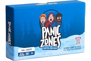 Panic Zones Arctic Edition - Survival Party Card Game for Adults and Teens - 3-6 Players - Ages 10 and Up - 15 Min - 105 Cards - Family Game Night